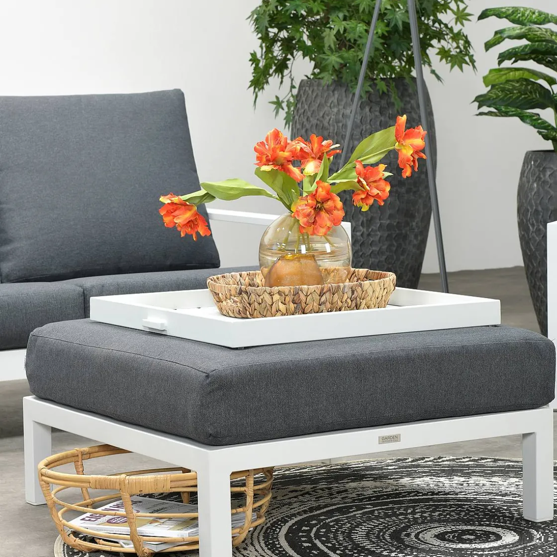 Brico Garden Impressions James Open Dienblad Mat Wit Sale