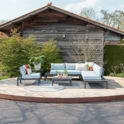 Garden Impressions Lena Loungeset 4-Delig - Mint Grijs-Brico Outlet