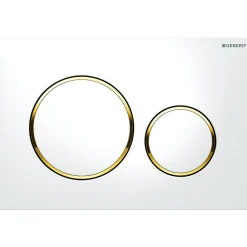 Brico Geberit Bedieningspaneel Sigma 20 Voor Up320, Up720, Up300 En Up700 Inbouwreservoirs| 246X164Mm Goud/Wit Outlet