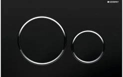 Brico Geberit Bedieningspaneel Sigma 20 Voor Up320, Up720, Up300 En Up700 Inbouwreservoirs| 24,6X16,4Cm Zwart/Chroom Discount