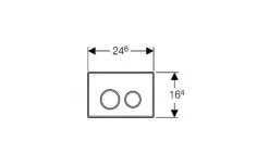 Brico Geberit Bedieningspaneel Sigma 20 Voor Up320, Up720, Up300 En Up700 Inbouwreservoirs| 24,6X16,4Cm Zwart/Chroom Discount