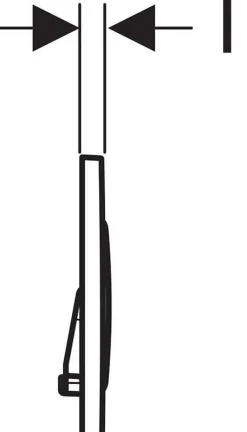 Brico Geberit Bedieningsplaat Sigma 20 Voor Up320, Up720, Up300 En Up700 Inbouwreservoirs| Zwart Mat New