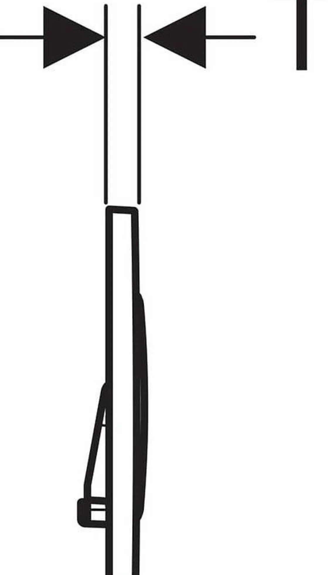 Brico Geberit Bedieningsplaat Sigma 20 Voor Up320, Up720, Up300 En Up700 Inbouwreservoirs| Zwart Mat New