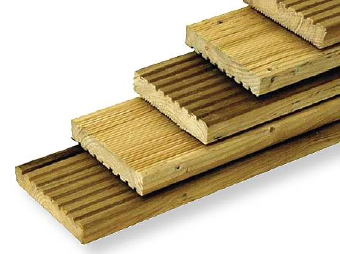 Brico Geprofileerde Tuinplank Vuren Bruin 1,9X14X240Cm Discount