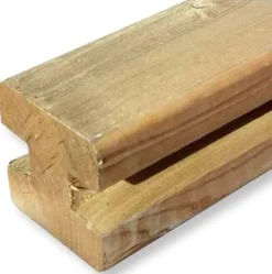 Gleufpaal Vuren Bruin 9X9X240Cm-Brico Hot