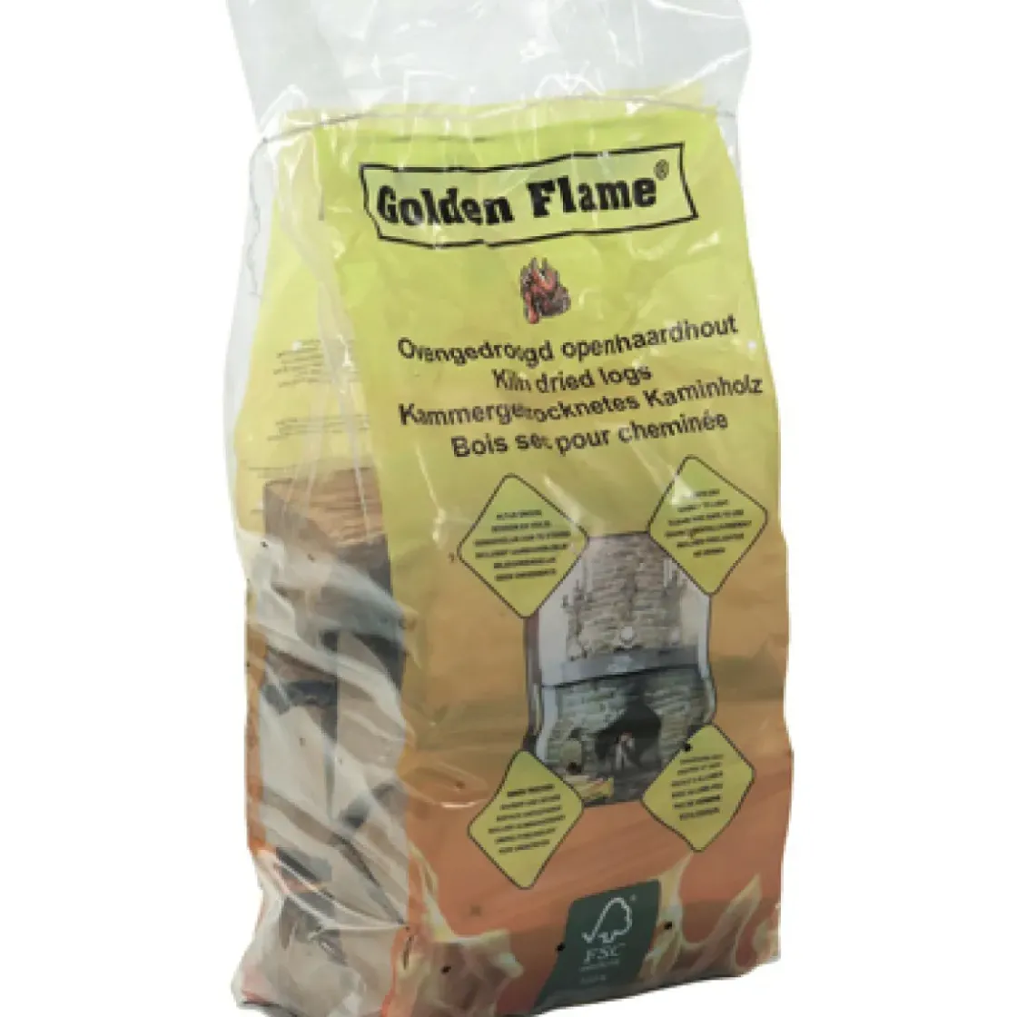 Brandstoffen<Brico Golden Flame Houtblokken ‘Ovengedroogd' 10,5Dm³