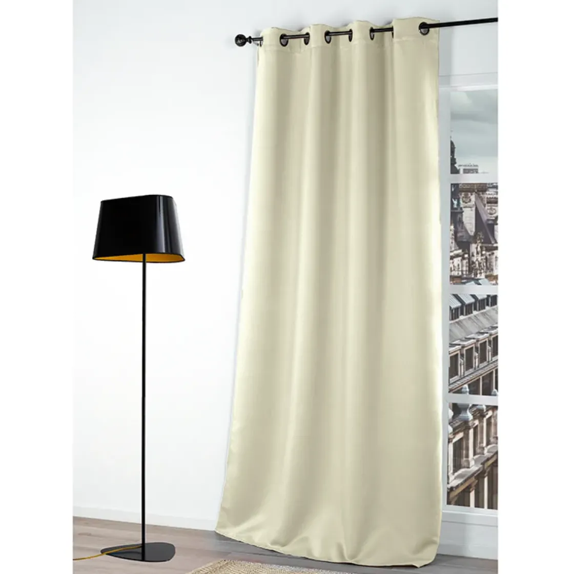 Gordijn Verduisterend Beige 140X180Cm-Brico Hot