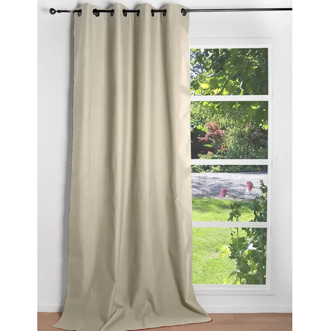 Gordijn Verduisterend Helsinki Beige 140X260Cm-Brico Outlet