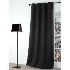 Gordijn Verduisterend Zwart 140X250Cm-Brico Discount