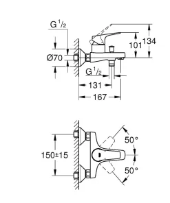 Brico Grohe Badmengkraan Start Flow Chroom Online