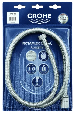 Brico Grohe Doucheslang Movario Metaal 150Cm Chroom