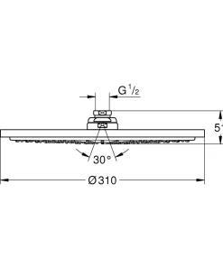 Brico Grohe Hoofddouche Cosmopolitan 310 Chroom 1 Straal Discount