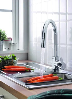 Brico Grohe Keukenmengkraan Feel Met Uittrekbare Handdouche Chroom Sale