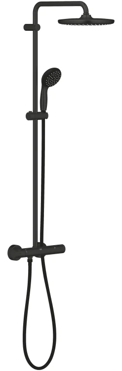Brico Grohe Regendoucheset Vitalio Start System 250Mm Met Thermostatische Mengkraan Zwart