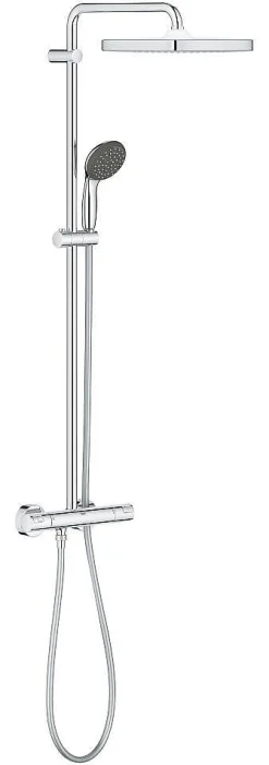 Brico Grohe Regendoucheset Vitalio Start System Cube 250Mm Met Thermostatische Mengkraan Chroom Hot