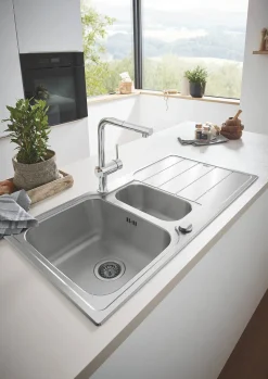 Brico Grohe Spoelbak K500 Met Druiprek 970X500Mm Rvs Outlet