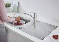 Brico Grohe Spoelbak K500 Met Druiprek 1000X500Mm Rvs