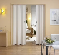 Grosfillex Vouwdeur 'Spacy' Pvc Wit Nerf 205X84Cm-Brico Sale