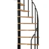 Handystairs Ruimtebesparende Spiltrap "Radius" - 140X70 Cm - 299 Cm Hoog - 12 Beuken Treden - Zwart-Brico Sale