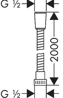 Brico Hansgrohe Doucheslang Metaflex Pvc Chroom 200Cm Outlet