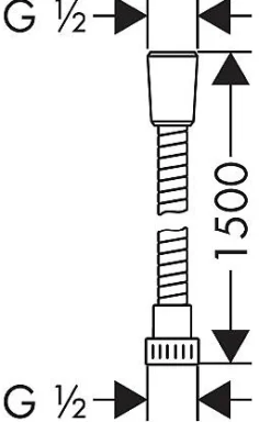 Brico Hansgrohe Doucheslang Metaflex Pvc Wit 150Cm Clearance