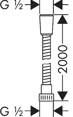Brico Hansgrohe Doucheslang Metaflex Pvc Wit 200Cm Discount