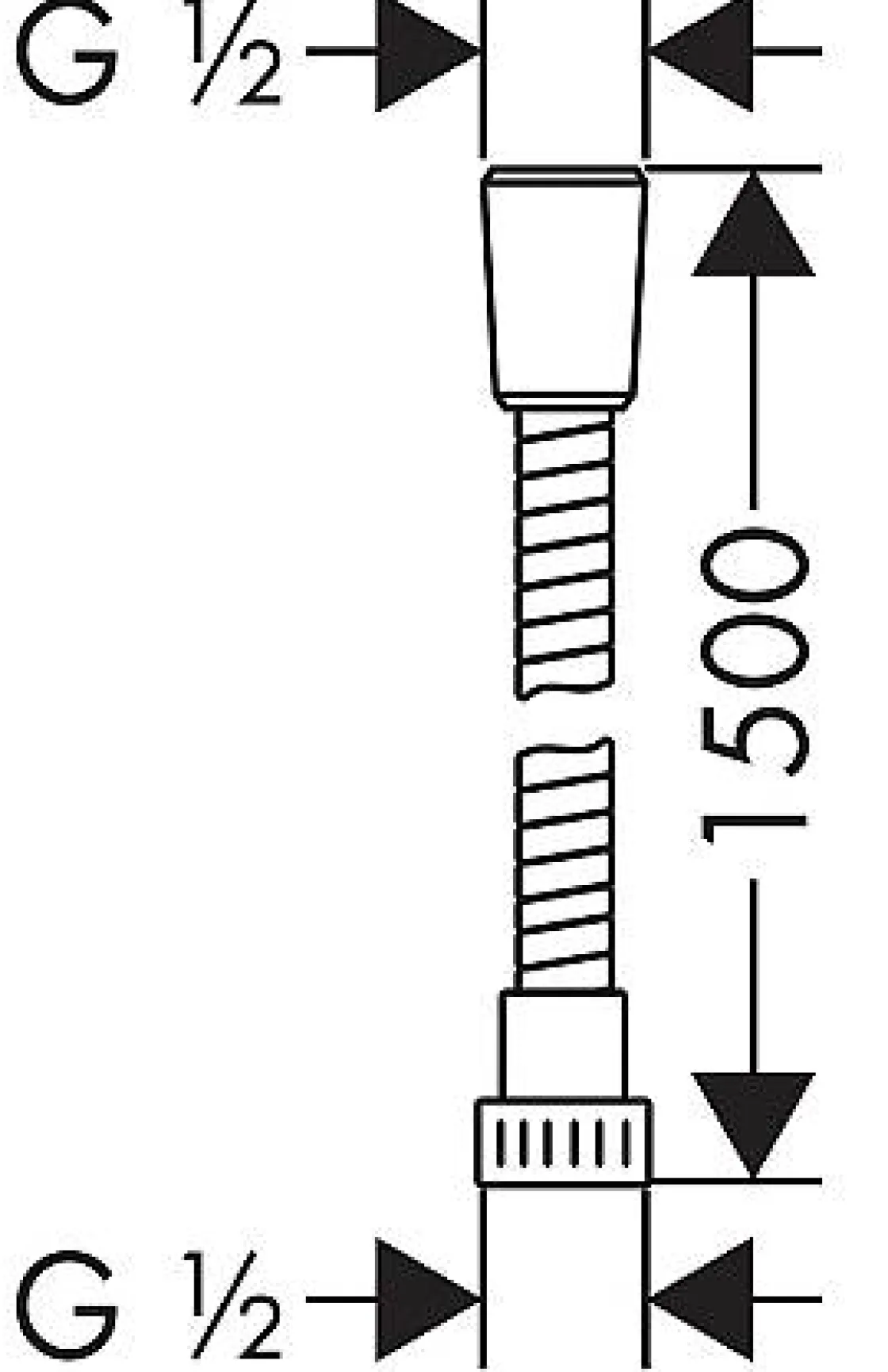 Brico Hansgrohe Doucheslang Metaflex Pvc Chroom 150Cm New