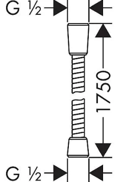 Brico Hansgrohe Doucheslang Sensoflex Rvs 175Cm Chroom
