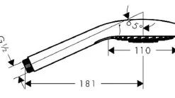 Brico Hansgrohe Handdouche Myselect S Multi-Jet 100Mm 3 Stralen Chroom/Wit Online