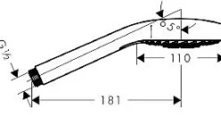 Brico Hansgrohe Handdouche Myselect E Variojet 100Mm 3 Stralen Chroom/Wit Sale
