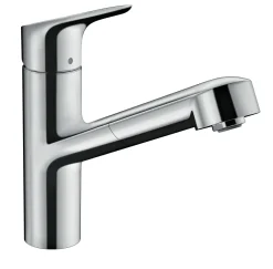 Brico Hansgrohe Keukenmengkraan Focus M43 200 Met Uittrekbare Handdouche Metaal Geborsteld Online