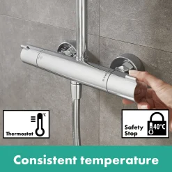 Brico Hansgrohe Thermostatische Douchemengkraan Verostat² Chroom Best