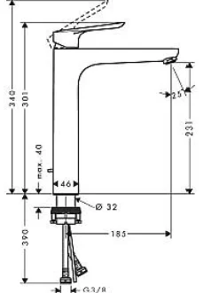Brico Hansgrohe Wastafelmengkraan Logis E Xl Chroom New