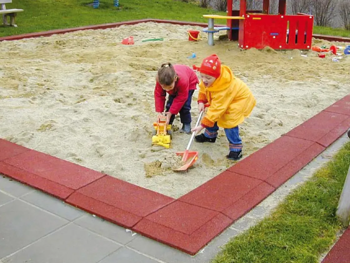 Hoekstuk Rubber Rand Opsluitband L-Vormig - 40X40 Cm - Blauw-Brico Hot