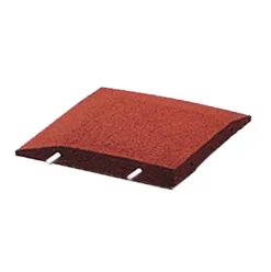 Hoekstuk Rubber Rand Opsluitband L-Vormig - 40X40 Cm - Rood-Brico Hot