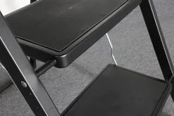 Brico Huishoudtrap - Keukentrap 3 Treden - Inklapbaar - Zwart Clearance