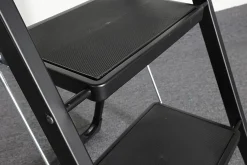 Brico Huishoudtrap - Keukentrap 2 Treden - Inklapbaar - Zwart Clearance