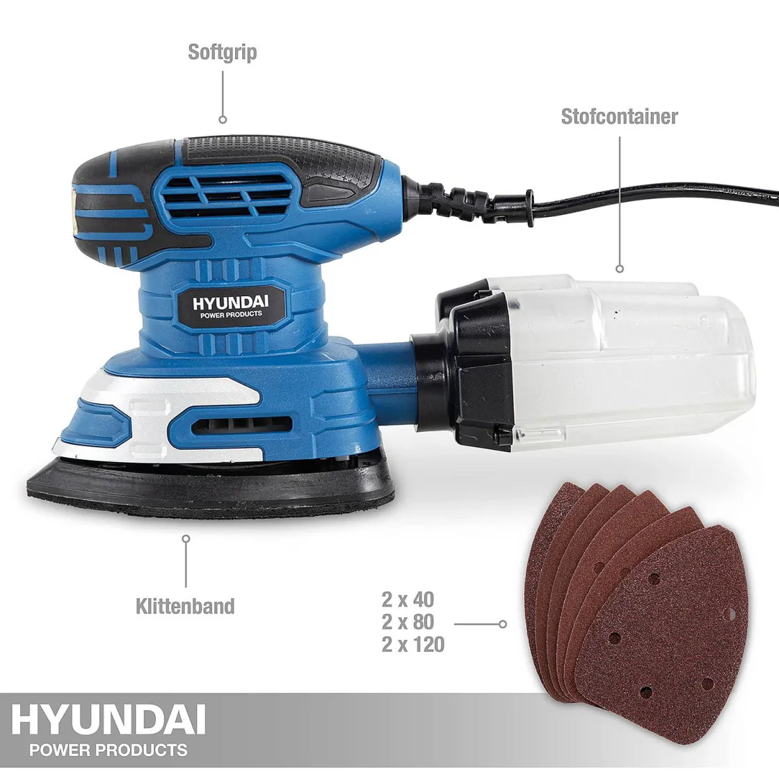 Brico Hyundai Deltaschuurmachine 220W