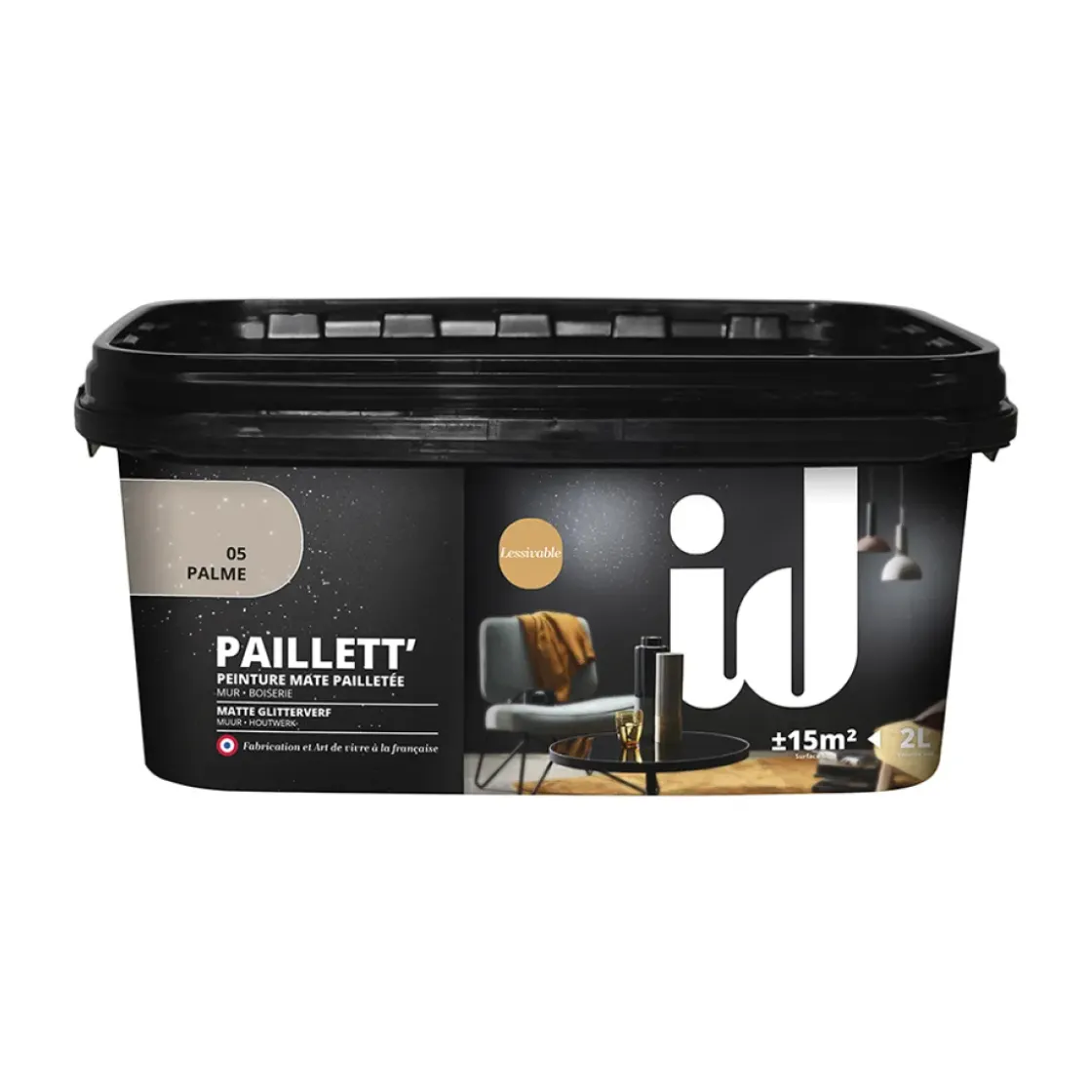 Id Glitterverf Paillett' Palme 2L-Brico Hot