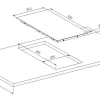Brico Inductiekookplaat Moderna 140Mm 1200W + 180Mm 1800W Hot