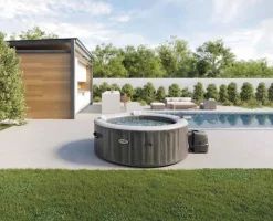 Intex Bubbelbad Purespa Bubble Greywood 4 Personen O196X71Cm-Brico