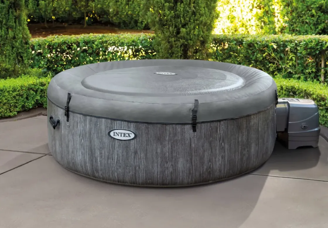 Intex Bubblebad Purespa Bubble Baltik 6Personen Grijs O216X71Cm-Brico Outlet