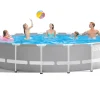 Intex Rond Framezwembad Prism Frame Grijs O610X132Cm-Brico