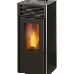 Pelletkachels<Brico Invicta Pelletkachel Nola 10 Black 10Kw