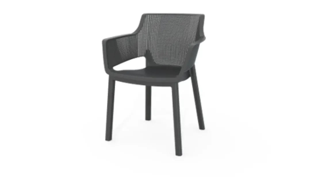 Jardin Tuintafel Elise Ovaal Kunststof Grafiet 137X90Cm-Brico Clearance