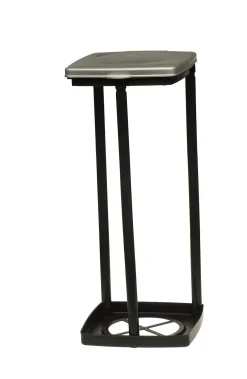 Brico Keeeper Vuilniszakhouder L Zwart-Grijs 60-120L