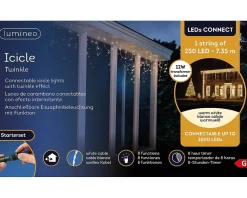 Brico Kerstverlichting Connect Gordijn 250 Led Lampjes Warm Wit Sale