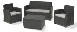 Keter Balkon Loungeset Mia + Opbergbox 4-Delig-Brico Clearance