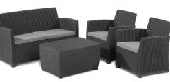 Keter Balkon Loungeset Mia + Opbergbox 4-Delig-Brico Clearance