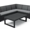 Keter Hoekbank Loungeset Rosalie + Tuintafel Lyon-Brico